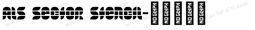 ALS Sector Stencil字体转换
